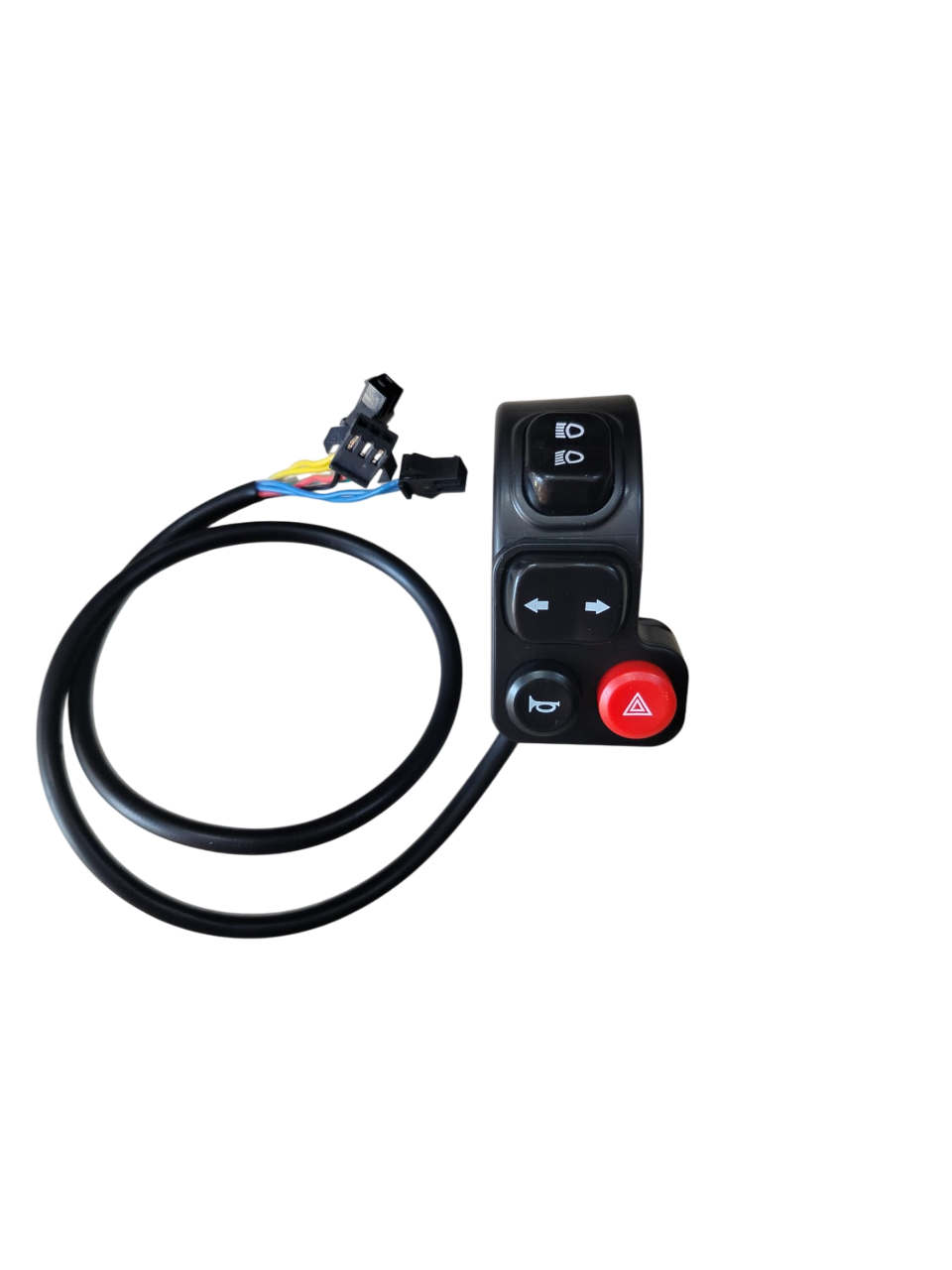 E-BIKE YB-KG-001 SİNYAL-KORNA-FAR-DÖRTLÜ İKAZ ANAHTAR DÜĞMESİ